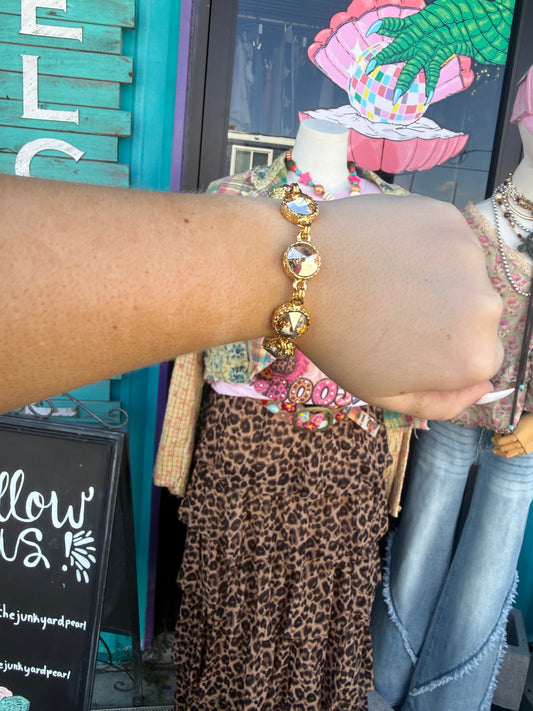 WETSTONE: Champagne Glow Medieval Bracelet
