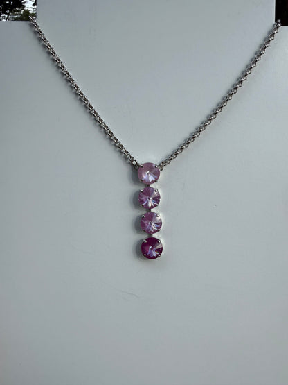 WETSTONE: Violet Bloom Noir Drop Necklace