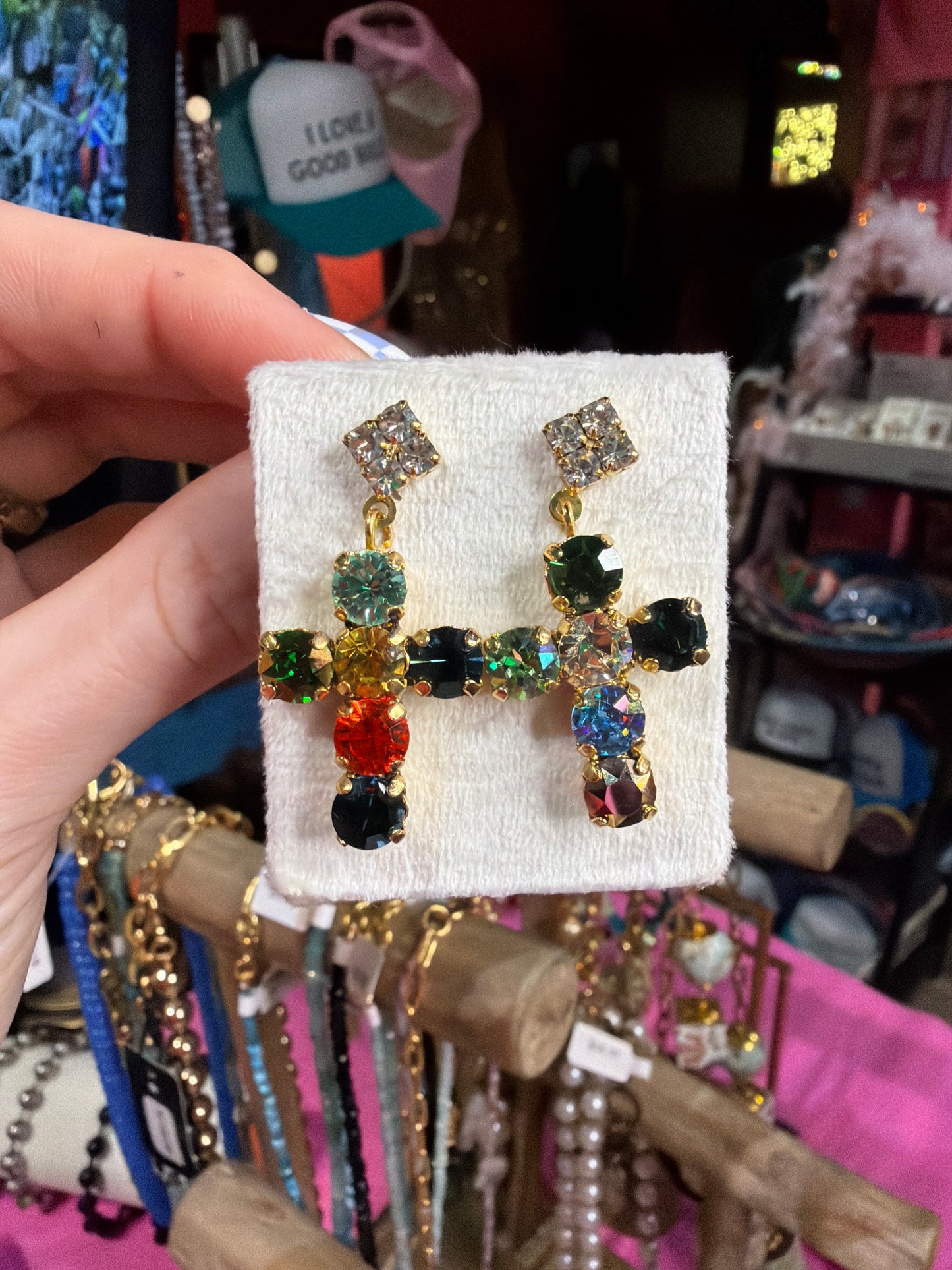 Custom Baby Cross Donatella Earrings