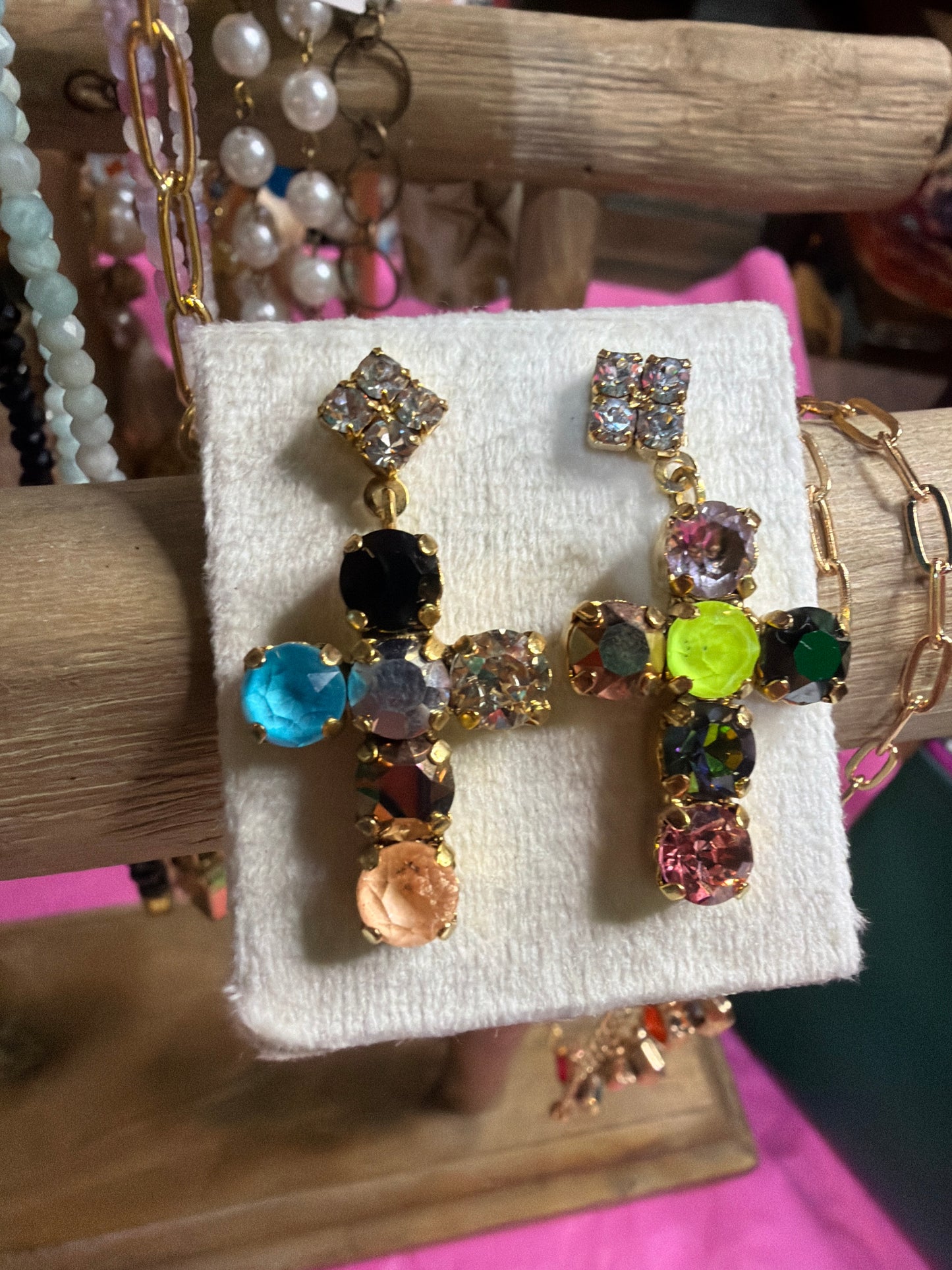 Custom Baby Cross Donatella Earrings