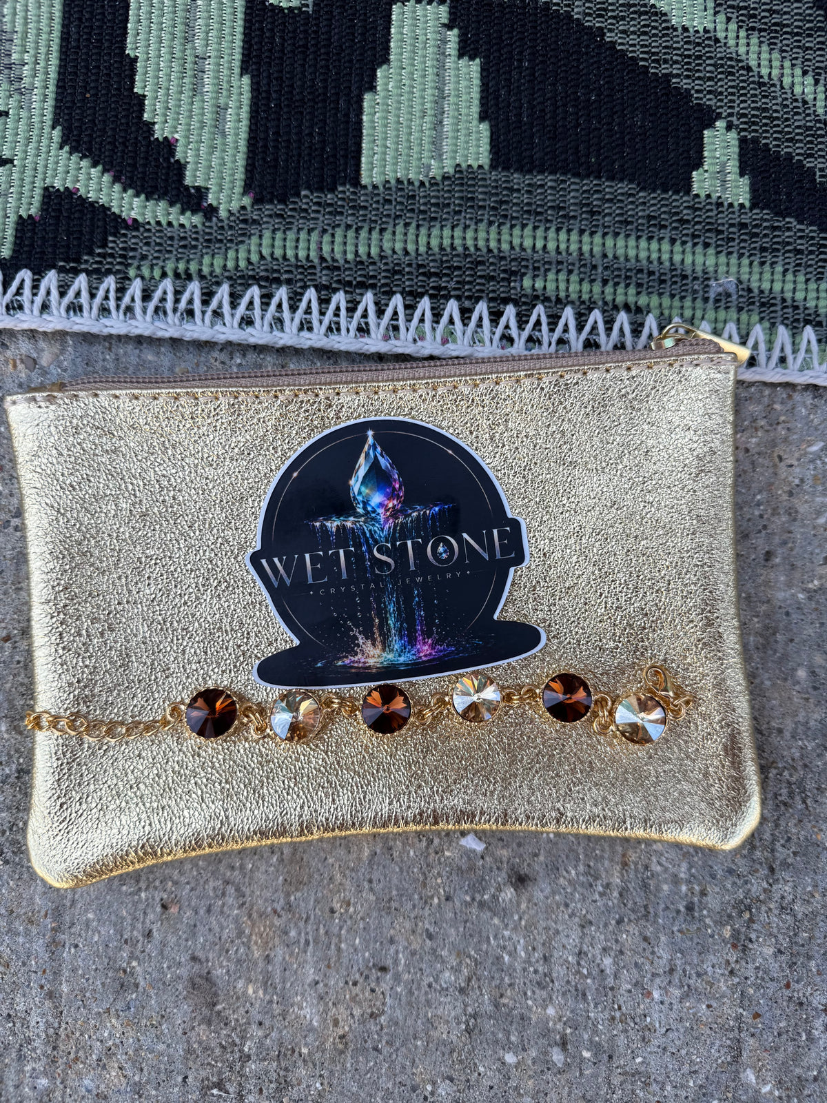 WETSTONE: Mocha Crystal Medieval Bracelet