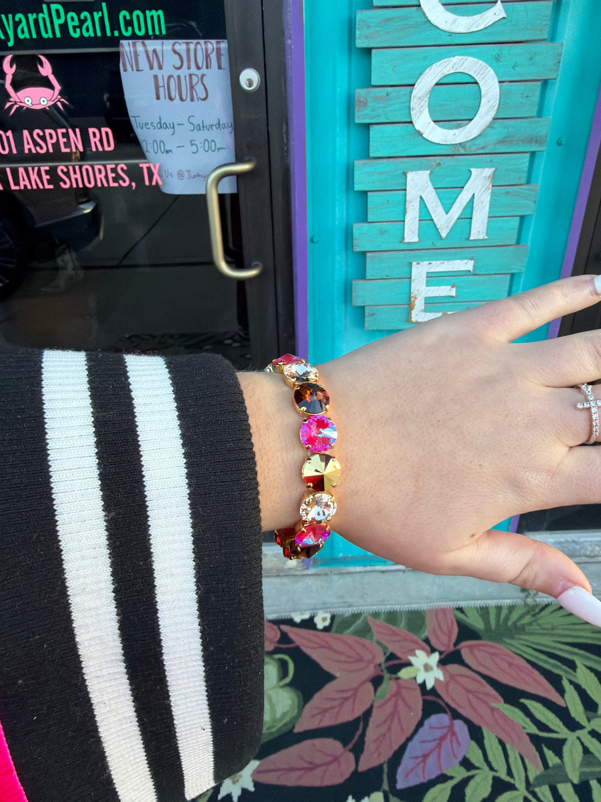 WETSTONE: chocolate strawberry Stretch Bracelet