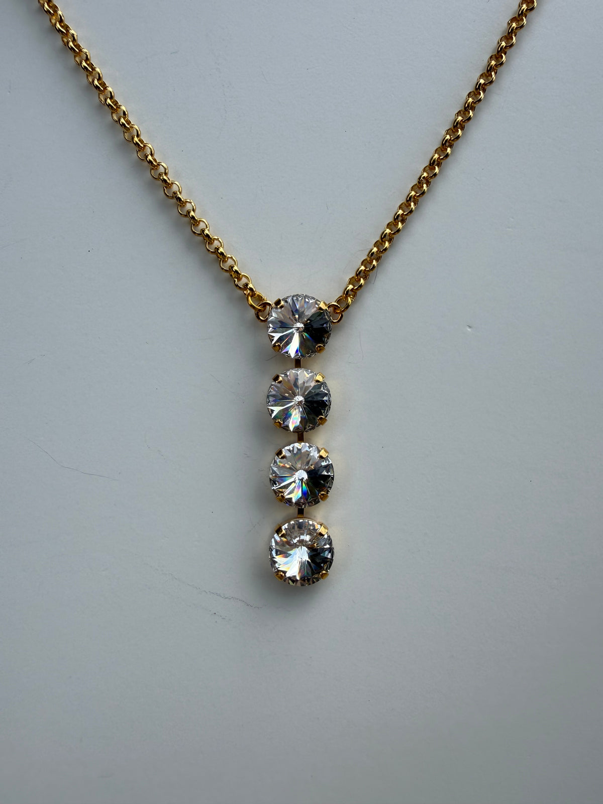 WETSTONE: Crystal Noir Drop Necklace