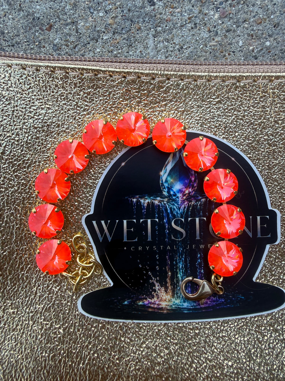 WETSTONE: Electric Orange Majesty Bracelet