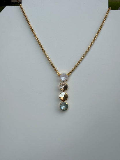 WETSTONE: Seafoam Glow Noir Drop Necklace