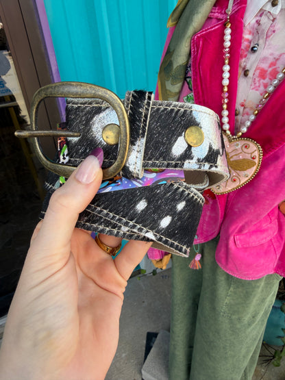 Always Misbehavin' Cowhide Belt