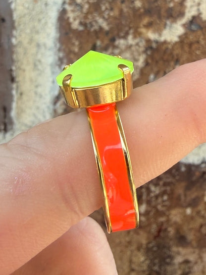 Neon Band Rings
