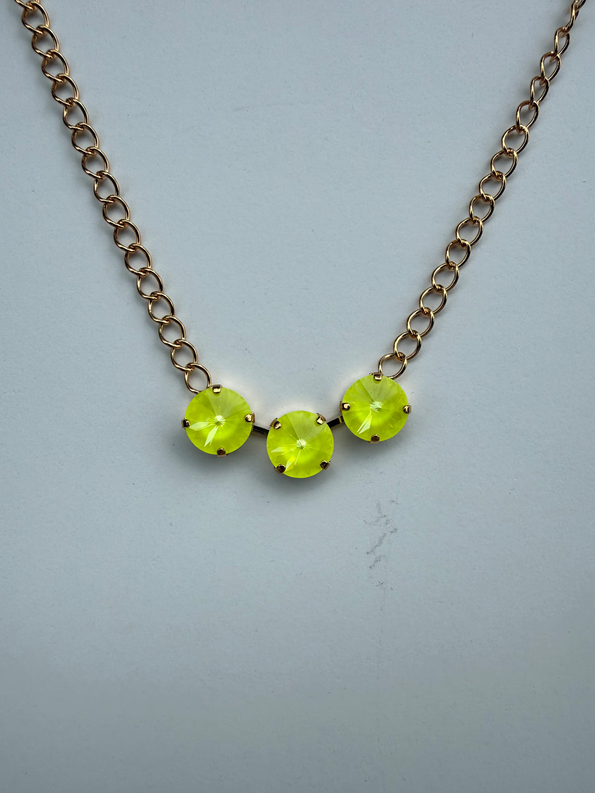 WETSTONE: Electric Yellow Pond Pearls Necklace