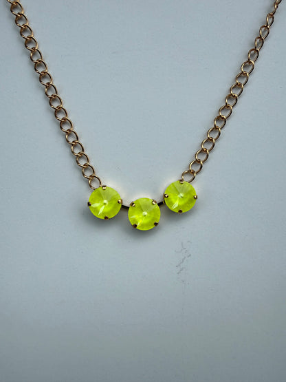 WETSTONE: Electric Yellow Pond Pearls Necklace