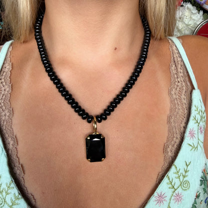 Jet Black Soleil Necklace