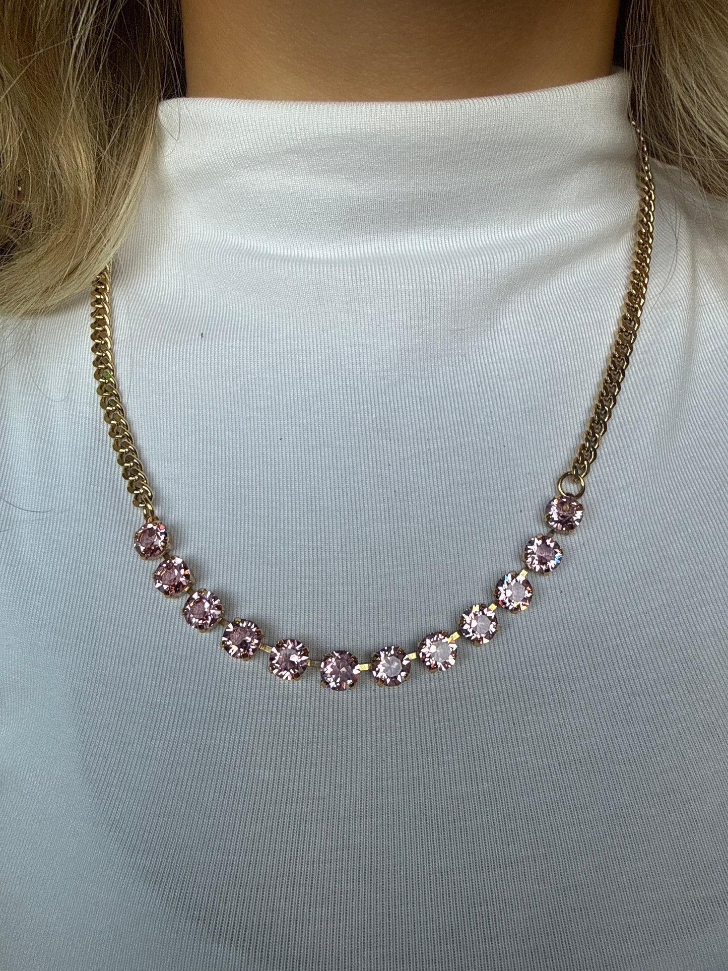 Mini Light Pink Oakland Necklace