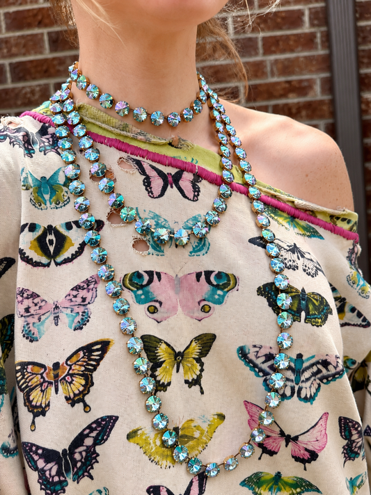 AQUA GLIMMER CELIA NECKLACE