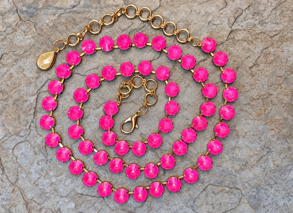 WETSTONE: Electric Pink Sabine Necklace