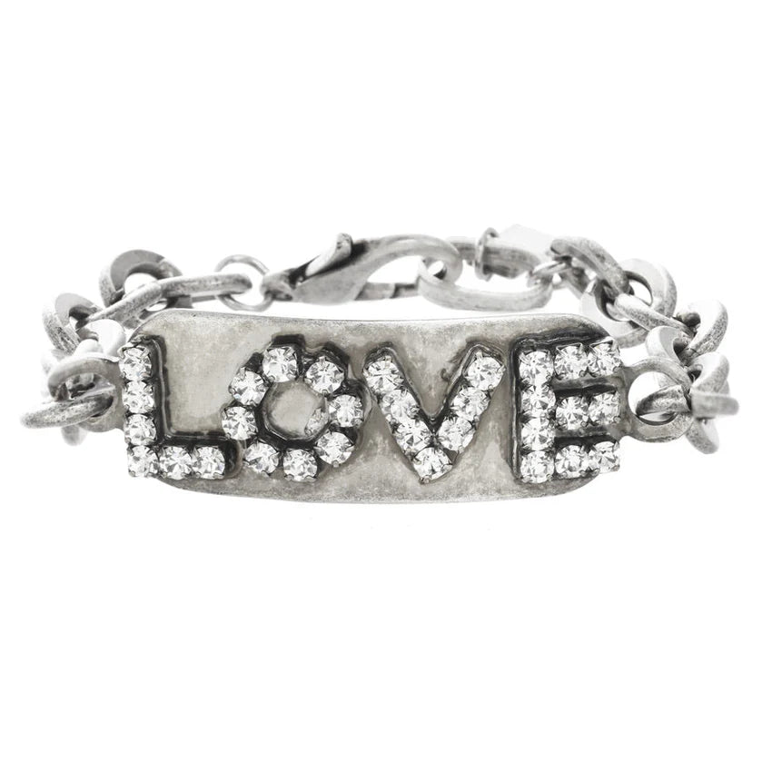 Silver Love ID Bracelet