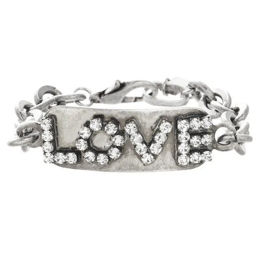Silver Love ID Bracelet