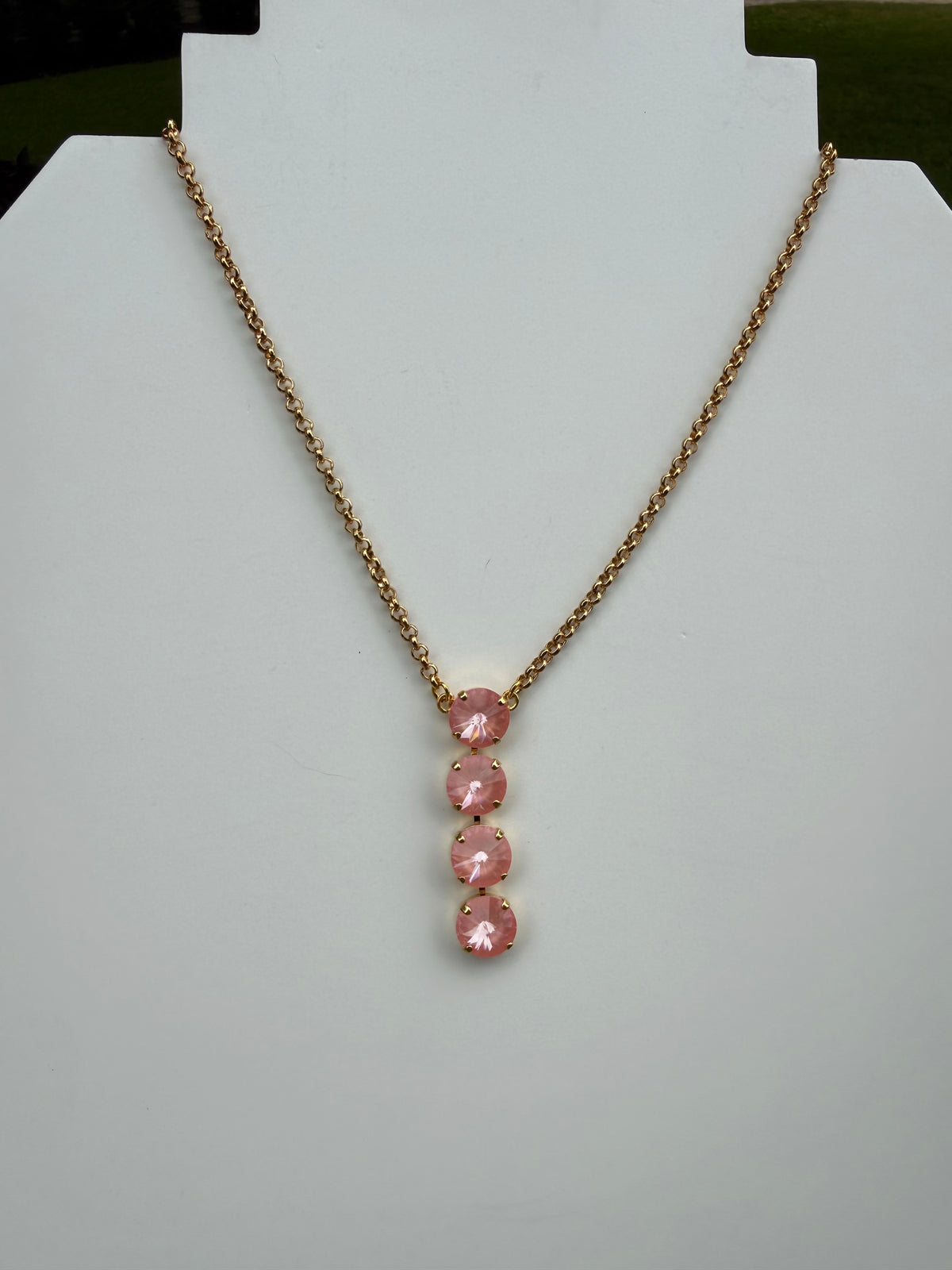 WETSTONE: Flamingo Noir Drop Necklace