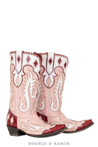 Double D x Old Gringo Cowgirl Rising Red and Pink Boots