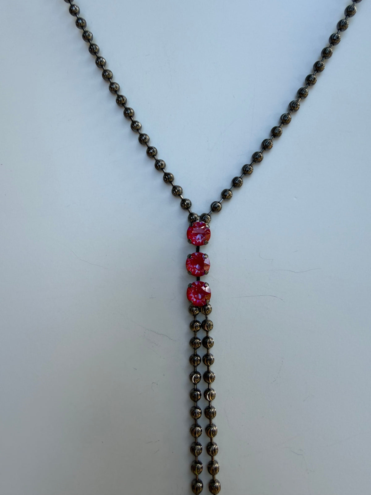 WETSTONE: Poppy Red Ignite Tadpole Necklace