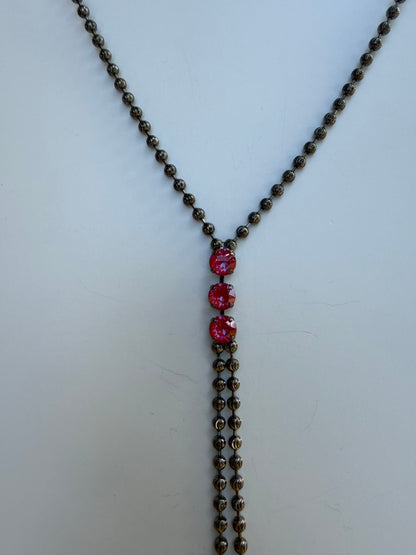 WETSTONE: Poppy Red Ignite Tadpole Necklace