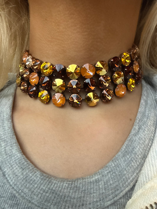 Pumpkin Spice choker