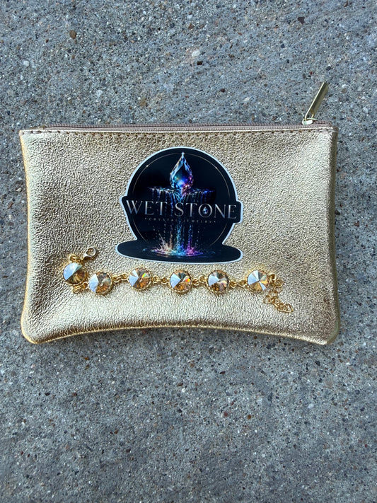 WETSTONE: Champagne Glow Medieval Bracelet