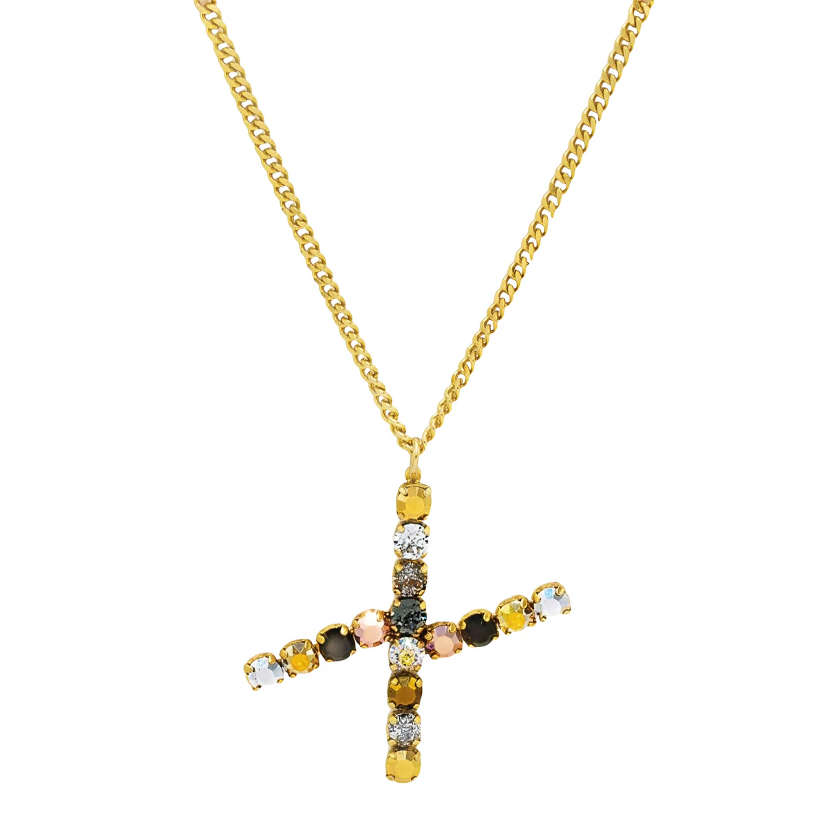MONOGRAM NECKLACE IN COLORS IN METALLICS (ALPHABET)