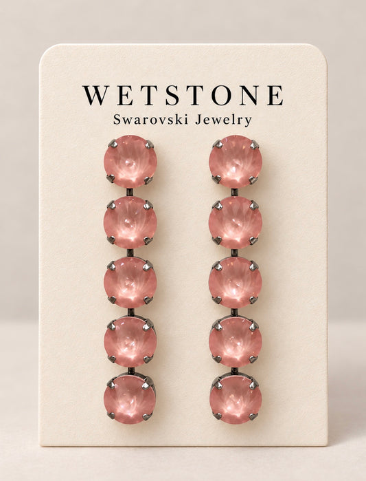 WETSTONE: Flamingo 5- Drop Earrings
