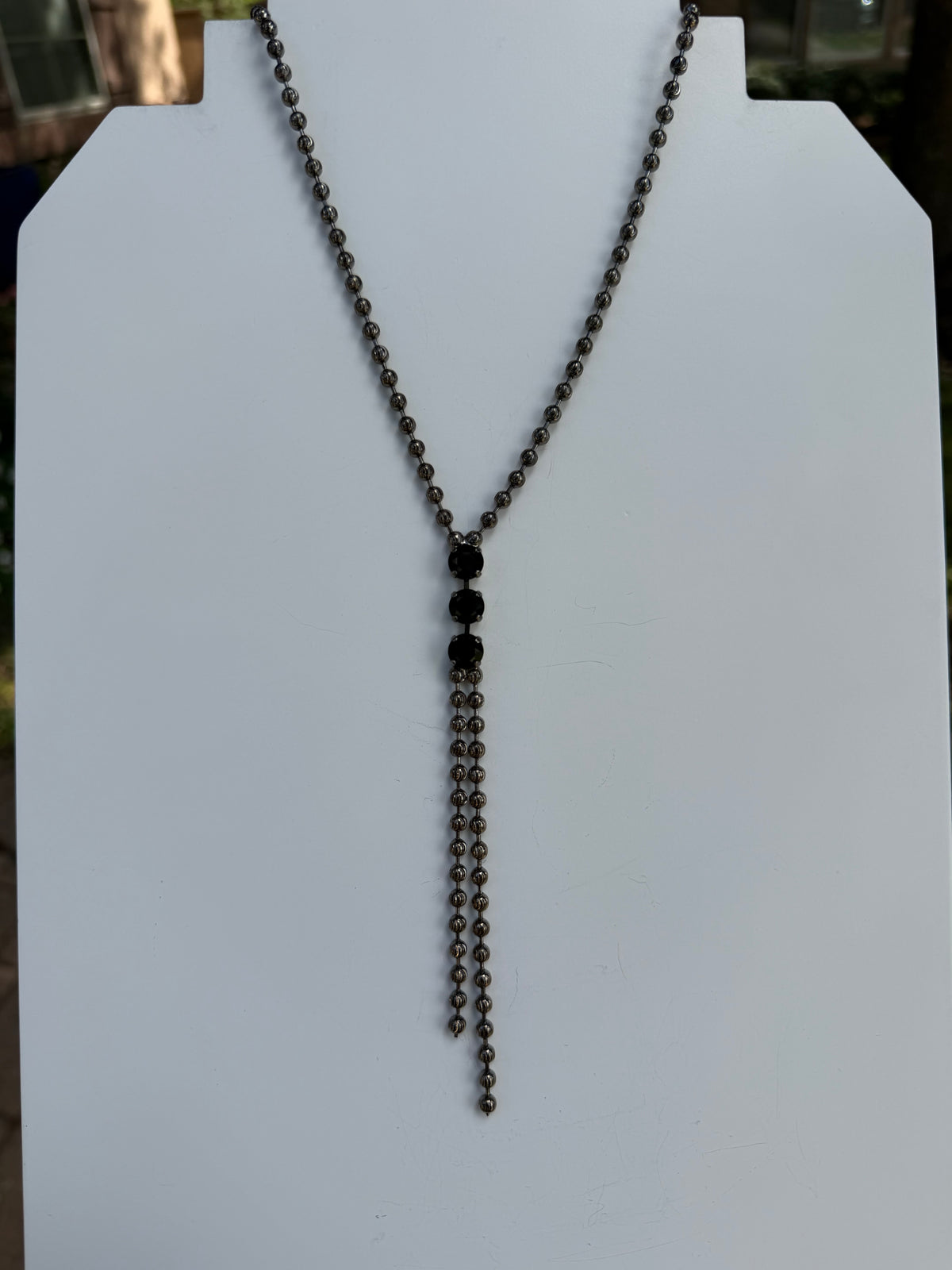 WETSTONE: Black Tadpole Necklace