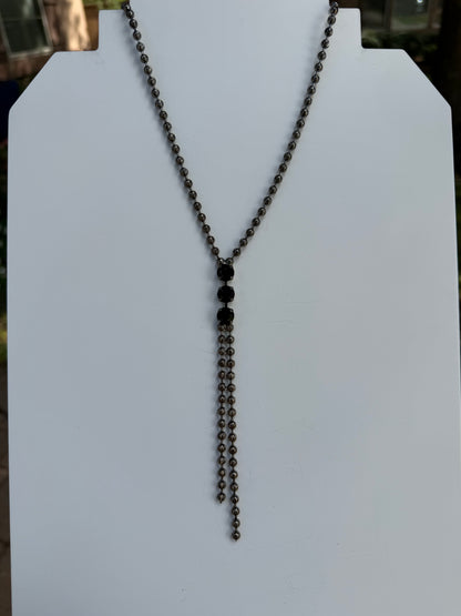 WETSTONE: Black Tadpole Necklace