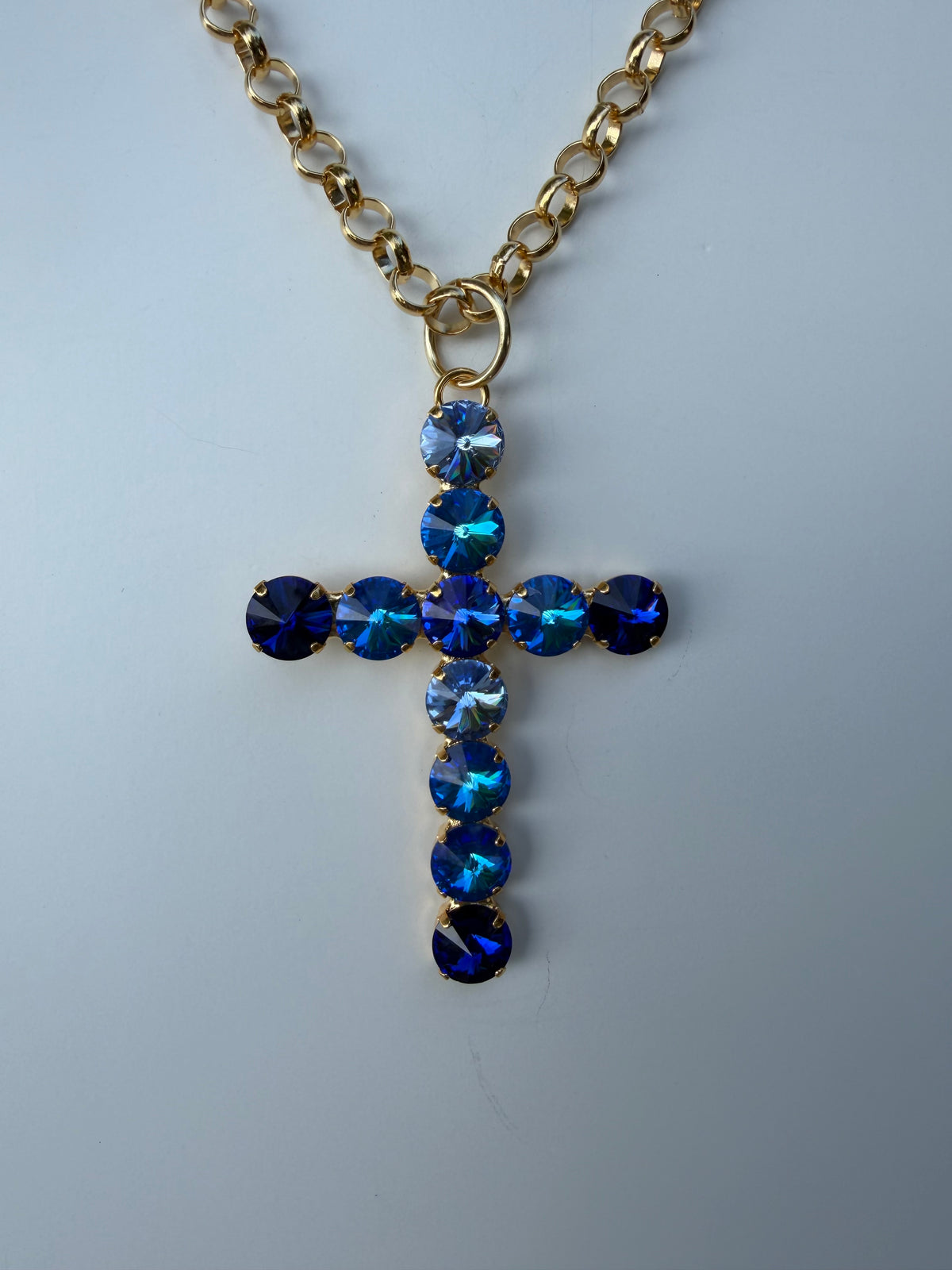 WETSTONE: Deep Seas 3” Cross Necklace