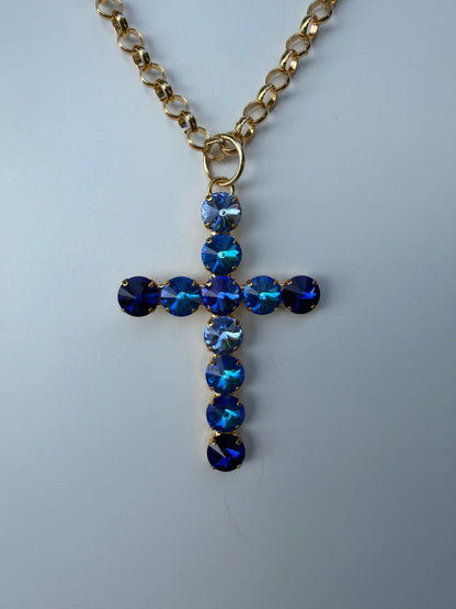 WETSTONE: Deep Seas 3” Cross Necklace