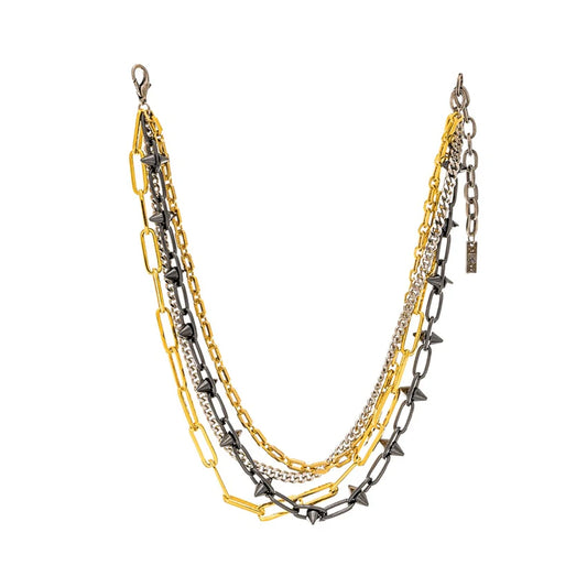 CANDY NECKLACE IN MIXED METALS