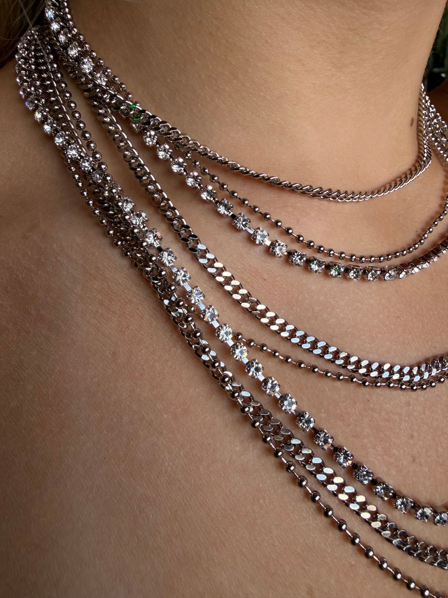 WENDY SHORT NECKLACE IN SILVER