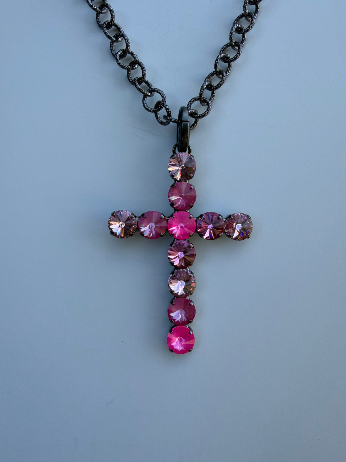 WETSTONE: Pallet Of Pink 3” Cross Necklace