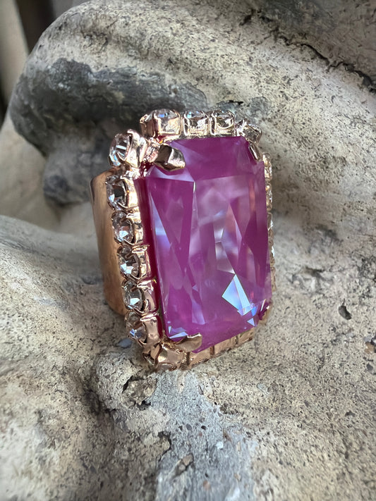 WETSTONE: Femme Fatale Orchid Rose Gold Ring