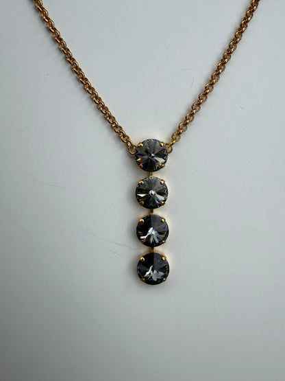 WETSTONE: Smoky Night Noir Drop Necklace