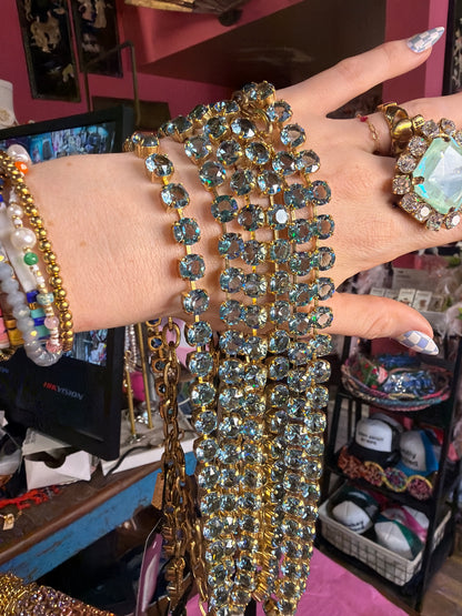 Oakland Necklace in Unfoiled Aqua