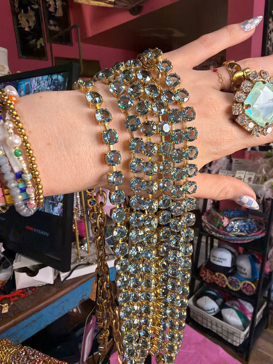 Oakland Necklace in Unfoiled Aqua