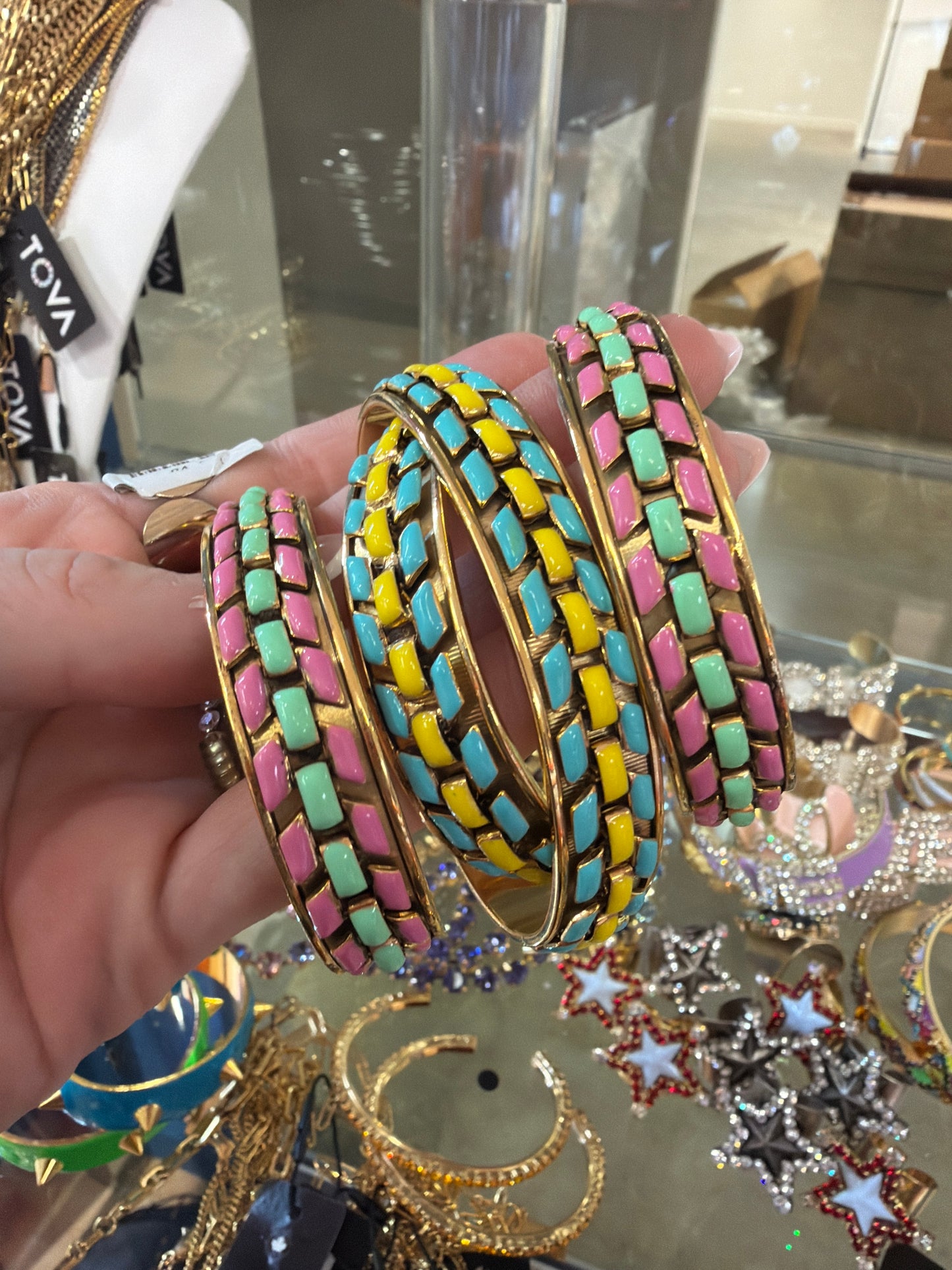 SPANKY ENAMEL CUFFS