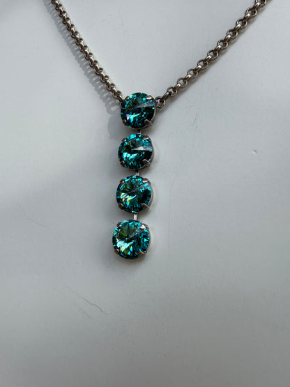 WETSTONE: Blue Lagoon Noir Drop Necklace