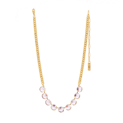 Mini Sofia Necklace in Rose Unfoiled