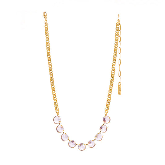 Mini Sofia Necklace in Rose Unfoiled