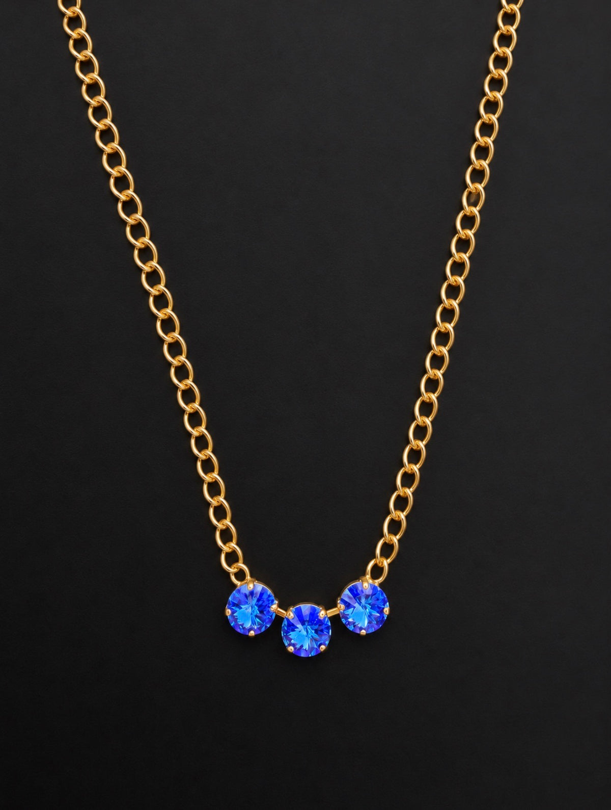 WETSTONE: Dark Sapphire Pond Pearls Necklace