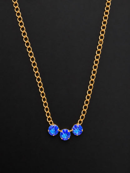 WETSTONE: Dark Sapphire Pond Pearls Necklace