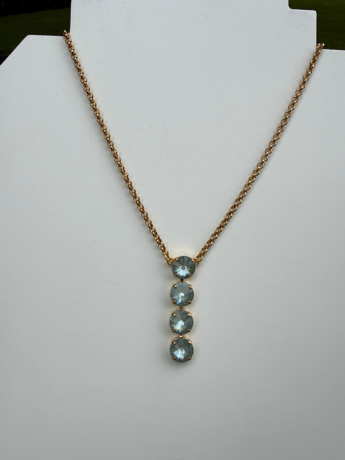 WETSTONE: Sea Glass Noir Drop Necklace