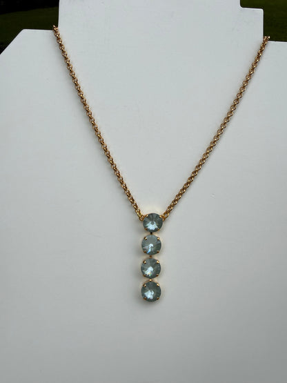 WETSTONE: Sea Glass Noir Drop Necklace