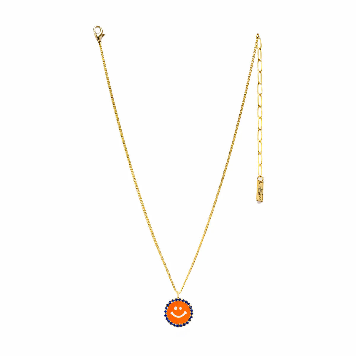 MINI BE HAPPY SMILEY FACE NECKLACE