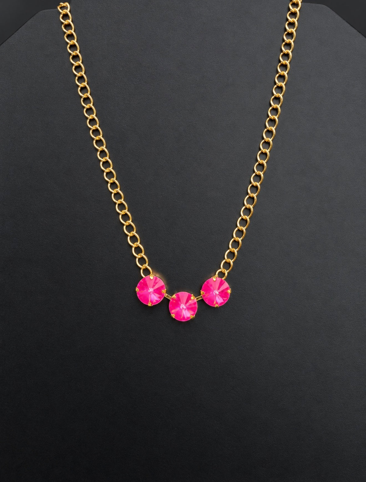 WETSTONE: Electric Pink Pond Pearls Necklace
