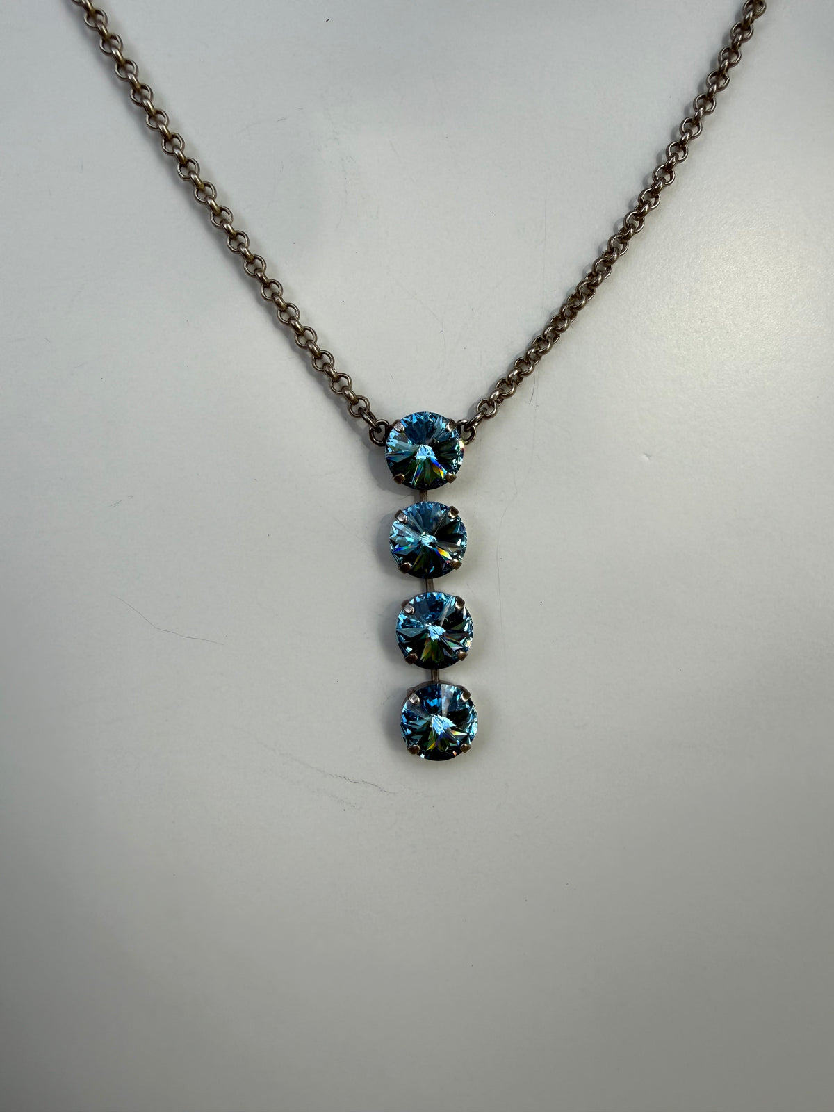 WETSTONE: Blue Lagoon Noir Drop Necklace