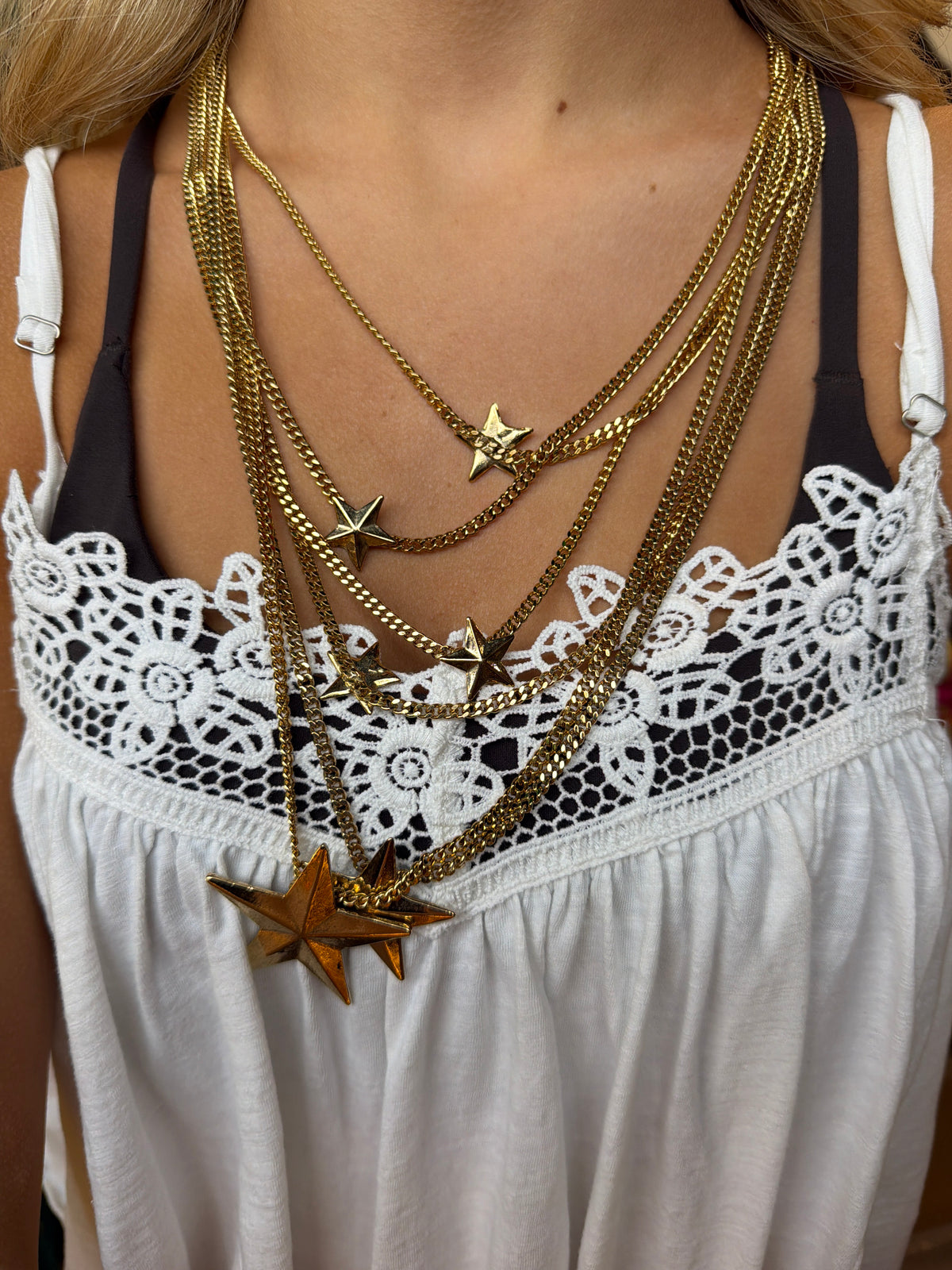 BRAZIL 6 STAR LONG NECKLACE